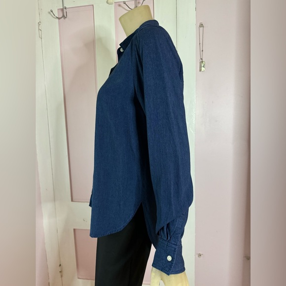 Ann Taylor LOFT Blue Shirt - Picture 5 of 11
